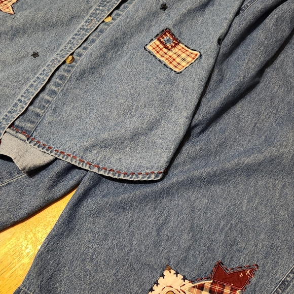 Lemon Grass Women's Americana Top and Capris Vintage Women's Size Large - Picture 2 of 8